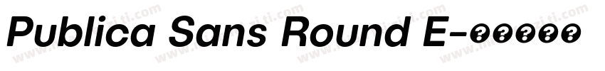 Publica Sans Round E字体转换